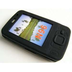  7189L727 Silicone Soft Skin Cover Case Black for Nokia N96 