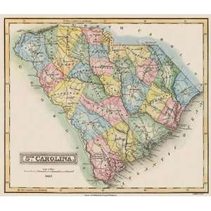    STATE OF SOUTH CAROLINA (SC) FIELDING MAP 1823