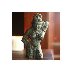    NOVICA Granite sculpture, Seductive Apsara Nymph