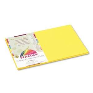  PACP8412   Peacock Sulphite Construction Paper Office 