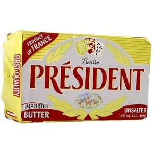 President Unsalted Butter in Foil ( 7 oz / 199 g )  