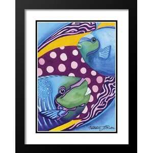 Nathalie Le Riche Framed and Double Matted Print 29x35 Tropic Fish II 