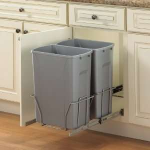  Slide Out Waste & Recycling Bin/Non Lidded in Frosted 
