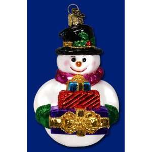  Roly Poly Snowman w/ Gifts Ornament 