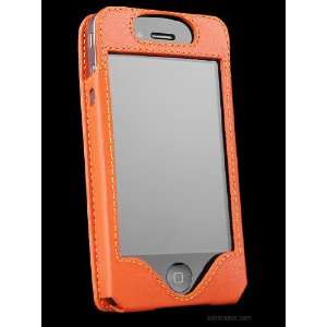  Sena LeatherSkin Case for iPhone 4 and iPhone 4S, Orange 