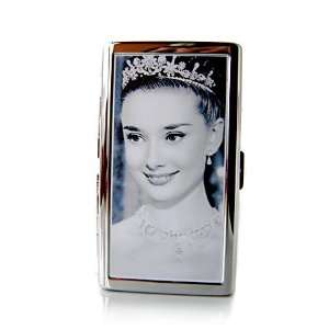  Audrey Hepburn 2 Cigarette Case Stainless Steel Holder 