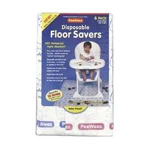  PeeWees Disposable Floor Savers Baby