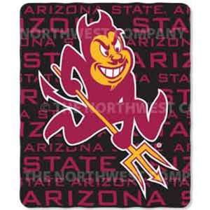 Arizona State Sun Devils NCAA Light Weight Fleece Blanket (031 Series 