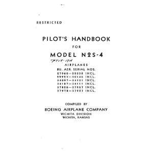 Stearman N2S 4 Aircraft Pilots Handbook Manual Sicuro Publishing 