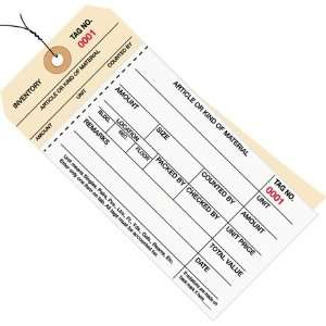  6 1/4 x 3 1/8   (3000 3499) Inventory Tags 2 Part 