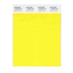  PANTONE SMART 13 0858X Color Swatch Card, Vibrant Yellow 