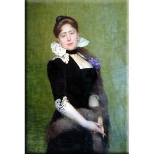  Portrait of a Lady 20x30 Streched Canvas Art by Lefebvre 