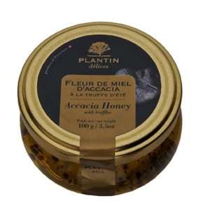 Plantin Acacia Honey with Black Truffles, 3.5 Ounce Jars  