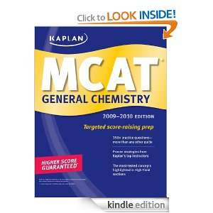 Kaplan MCAT General Chemistry 2009 2010 Kaplan  Kindle 