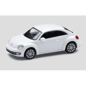    Volkswagen 2012 Beetle 187 scale model car   White Automotive