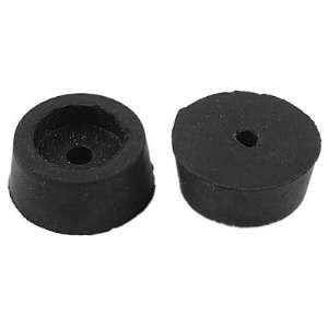   Billiard Table Cue Stick Screw on Rubber Bumpers Chair Leg Tips Black