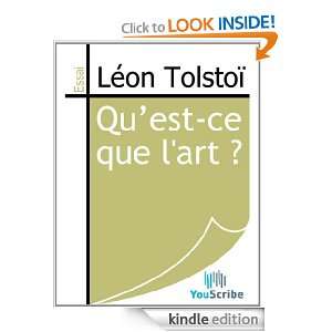 Quest ce que lart ? (French Edition) Léon Tolstoï  