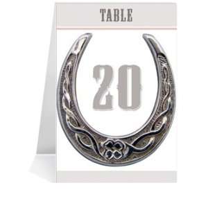   Table Number Cards   Lucky Partners Light #1 Thru #29