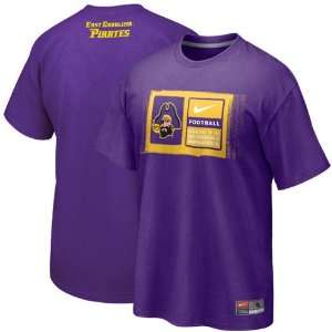 Nike East Carolina Pirates 2011 Team Issue T shirt   Purple (Medium)