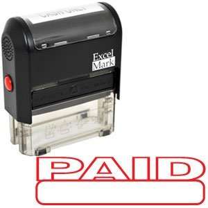  PAID Self Inking Rubber Stamp   Red Ink (42A1539WEB R 