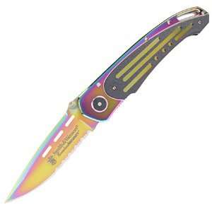  Smith & Wesson Rainbow Folder, Rainbow Handle & Blade 