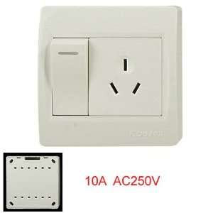  Amico AC 250V 10A 3 Pin AU Socket Outlet Wall Switch Plate 