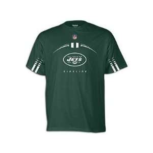   Jets 2011 Reebok Sideline Gun Show Green T shirt