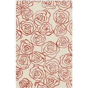  The Rug Market 1 Deco Rose Red Ivory/Red 10X13