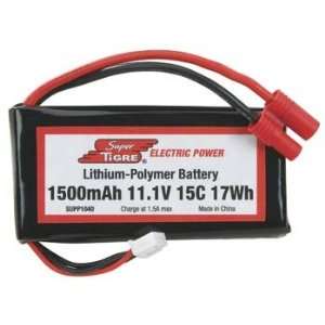  SuperTigre   LiPo 3S 11.1V 1500mAh 15C (R/C Airplanes 