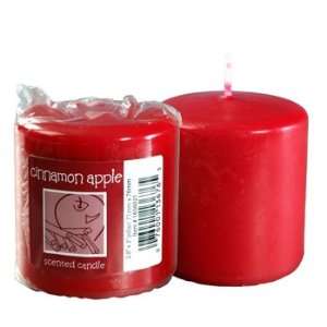  Apple Cinnamon Scented Candle (pillar 3)