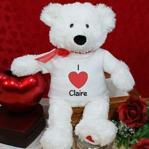  Personalized I Heart Teddy Bear Toys & Games