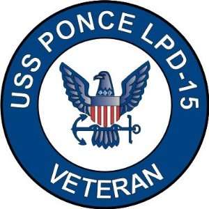 US Navy USS Ponce LPD 15 Ship Veteran Decal Sticker 5.5 