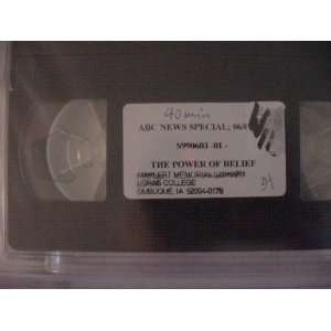  VHS Video Tape of ABC News Special The Power of Belief 