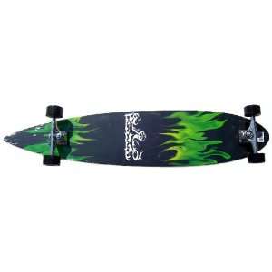  Krown Green Flame Complete Longboard Skateboard Sports 