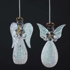  Club Pack of 12 Glittered Praying Angel Glass Christmas 