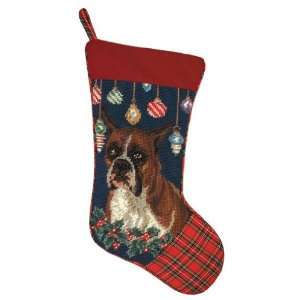  123 Creations C579.11x17 inch Boxer Christmas Stocking in 