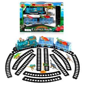   Animal Train set   24pcs Classic Dinosaur Train set Toys & Games