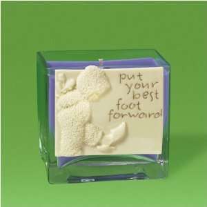    Snowbabies Put Your Best Foot Forward Candle 