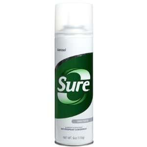 Sure Aerosol Antiperspirant and Deodorant  Unscented 6 oz (Quantity of 