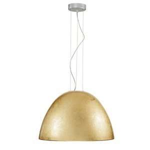 Zaneen D8 1392 Willy 100   One Light Pendant, Gold Leaf Finish with 
