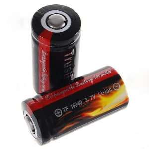   TrustFire 16340 880mAh 3.7V Rechargeable Li Ion Batteries Electronics