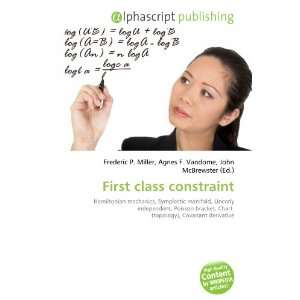  First class constraint (9786134095884) Books