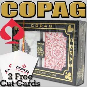 Copag 1546 Red/Blue Bridge Size Regular Index Playing Cards   2 Free 