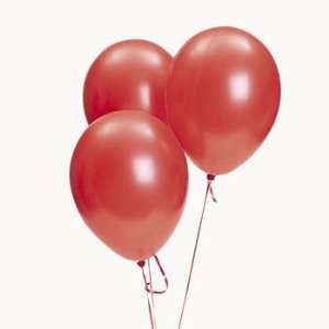  Latex Red Metallic Balloons   Balloons & Streamers & Latex Balloons 