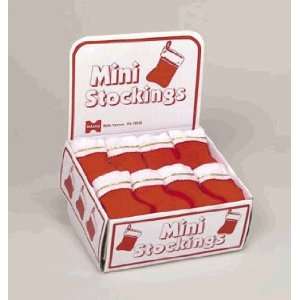  6in Mini Christmas Stocking (Red) Case of 72 Pieces