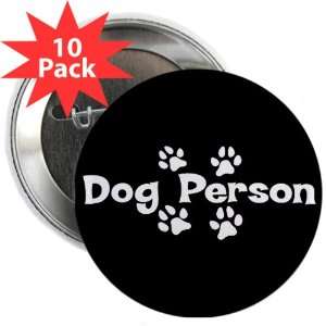  2.25 Button (10 Pack) Dog Person 