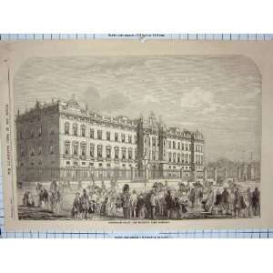  1858 BUCKINGHAM PALACE QUEEN ENGLAND ARCHITECTURE