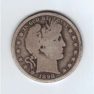  1898 S Barber Half Dollar 