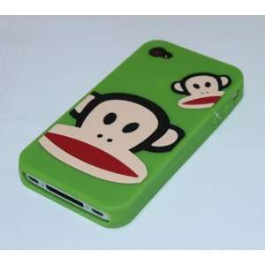  PF Monkey Designer Green Iphone 4 Silicone Skin Case 