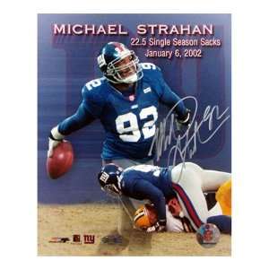  Michael Strahan Single Season Sack Record 8x10 Collage 